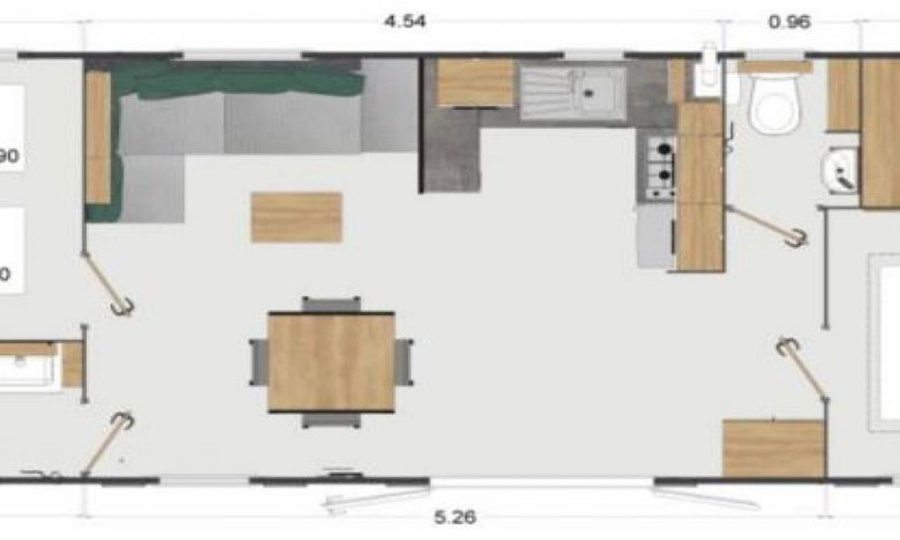 MOBILHOME 6 pers , domaine de KERLANN 4*, excellence Moana 2022 Pont-Aven Exterior foto